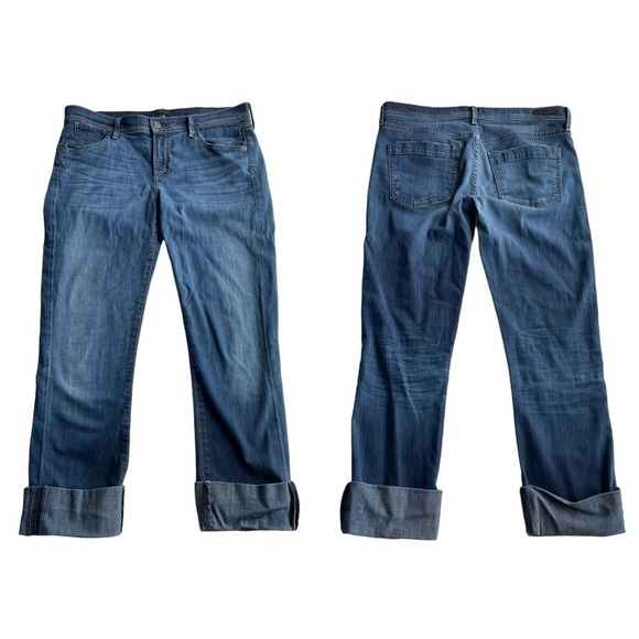 Citizens of Humanity Dani Cropped Straight Leg Jean Blue Size 30 cuffed denim - Picture 8 of 8